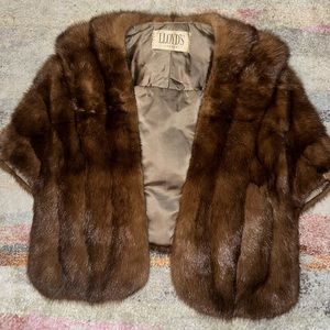 Authentic Lloyd’s Denver Mink Fur Stole/Capelet - Vintage